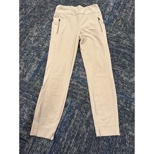 Ezy Wear by CH1 Womens Beige Pull On Zip Pocket Straight Leg Pants CHU24431 M